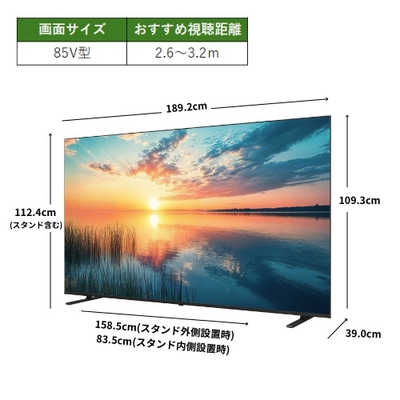 TVS REGZA 液晶テレビ REGZA レグザ E350Nシリーズ [ 85V型 / 4K