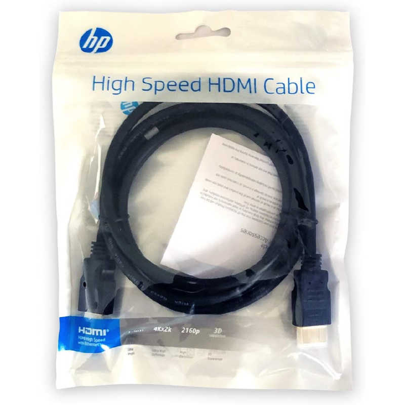 HP HP HDMIケーブル [1.5m /HDMI⇔HDMI /スタンダードタイプ /4K対応] HP001PBBLK1.5TW HP001PBBLK1.5TW