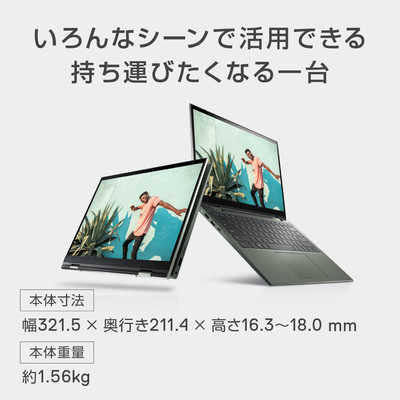 DELL デル ノートパソコン Inspiron 14 7415 2-in-1 ペブルグリーン ...