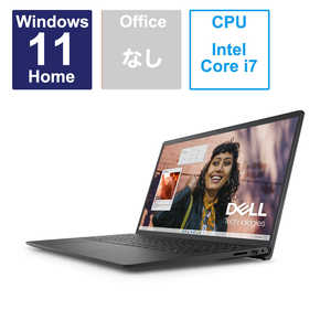 DELL　デル ノートパソコン カーボンブラック［15.6型 /Windows11 Home /intel Core i7 /メモリ：16GB /SSD：512GB］ NI385-DNLBC