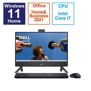 DELL　デル デスクトップパソコン Inspiron 24 5420 オールインワン ダークシャドウグレー ［23.8型 /intel Core i7 /メモリ：16GB /SSD：512GB］ AI577T-DNHBBC