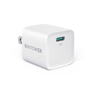 RAVPOWER RAVPower PD20W USB-C 1ポート 急速充電器 ホワイト  RPPC1027WH