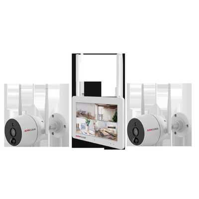 水鏡 WiFiネットワーク屋外カメラ2台＋モニターセット WiFi