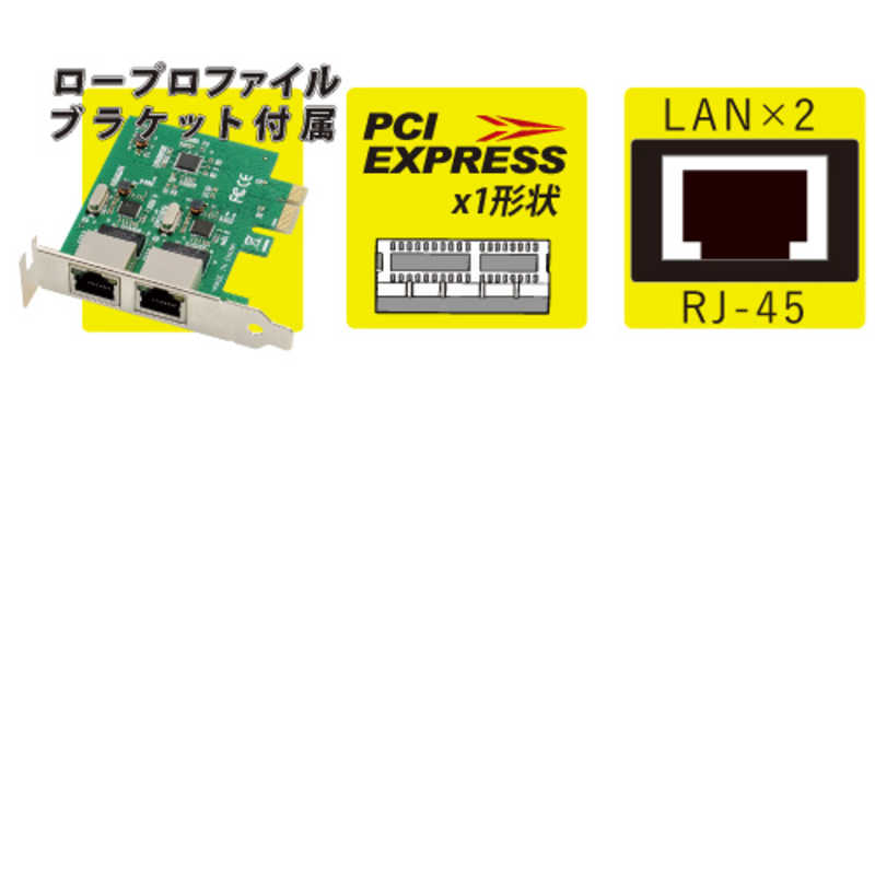 AREA AREA インターフェースカード LAN ギガビット 2ポート [ PCI Expressx1 ] SDPEGLWB SDPEGLWB