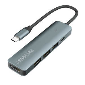 AREA USB PD対応 100W ドッキングステーション ｢3 RANGERS｣ シルバー [USB Power Delivery対応] SDUCHHPD1