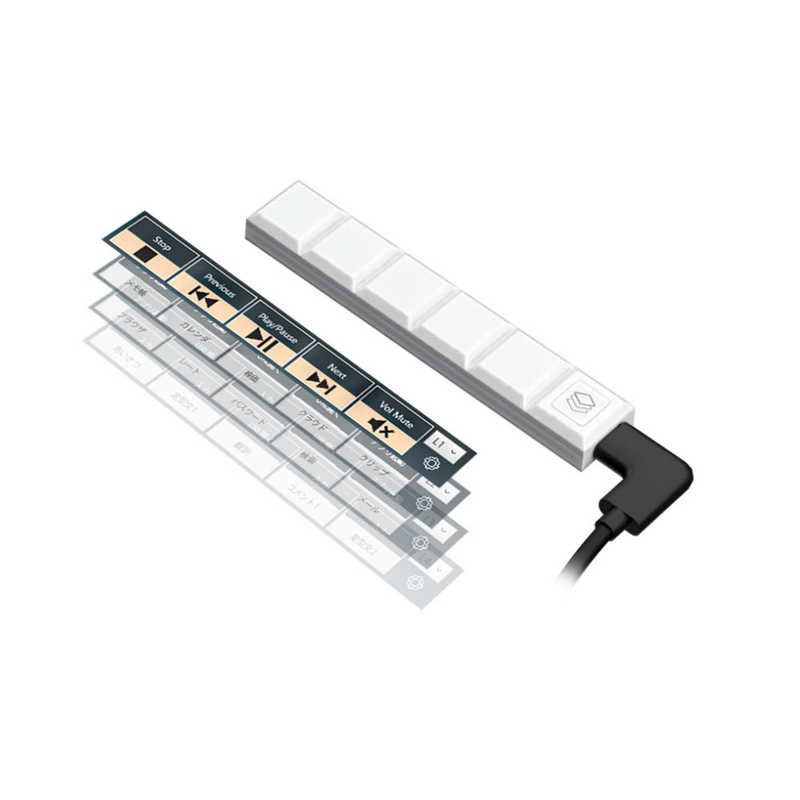 AREA AREA センサー式ショートカットキー TOUCH BAR(タッチバー) ［有線 /USB-A＋USB-C］ ホワイト SD-TOUCHBAR-WH SD-TOUCHBAR-WH