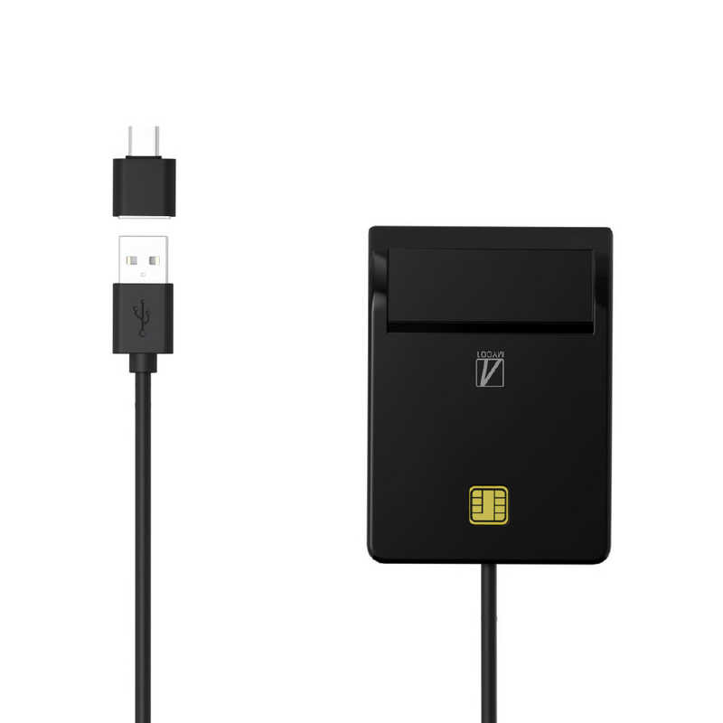 AREA AREA 接触型ICカードリーダーライター USB-A接続 (Mac/Windows11対応) ［マイナンバーカード対応］ブラック SDMYC01B SDMYC01B