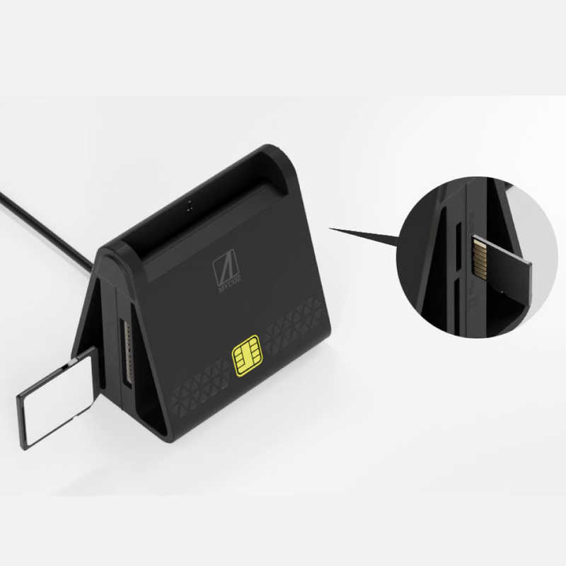 AREA AREA 接触型ICカードリーダーライター USB-A接続 (Mac/Windows11対応) ［マイナンバーカード対応］ブラック SDMYC02B SDMYC02B