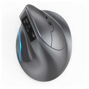 AREA LED搭載エルゴノミクスマウス ErgoVerMouse ［光学式 / 有線/無線(ワイヤレス) / 6ボタン / Bluetooth・USB］ シルバー SD-F26