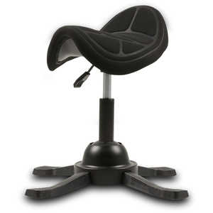 AZAYAKAJAPAN ホースライディングチェア [W380ｘD400ｘH450～560mm] Chair Meister ブラック HRCBK01