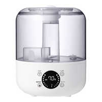 QUADS 加湿器 quad 上部給水 超音波式/湿度コントロール機能付 木造3畳