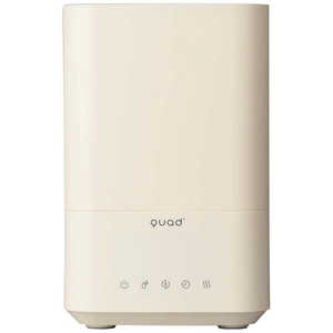 QUADS 湿度コントロール機能付ハイブリット加湿器 DOTT(ドット) アイボリー IV[ハイブリッド(加熱＋超音波)式] DOTT QS214-IV