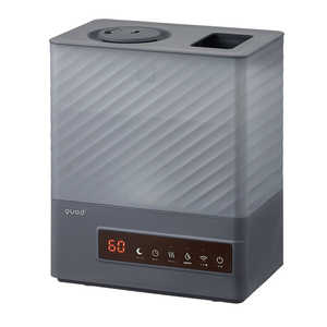 QUADS 加湿器 ハイブリッド(加熱＋超音波)式 木造8.5畳 鉄筋14畳 グレー QS541-GY