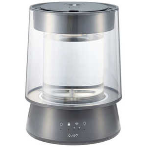 QUADS 加湿器 スチーム式 木造10畳 鉄筋17畳 グレー QS549-GY QUADS 加湿器 スチーム式 木造10畳 鉄筋17畳 グレー QS549-GY