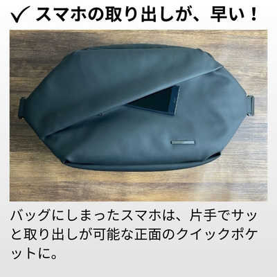 NIG ワーカーズボディバッグ QUICK PACK 13 ノートPC対応 13インチ 8.3