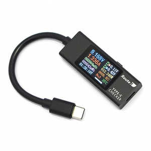 ルートアール 〔USB-C〕電圧・電流チェッカー ブラック RT-TC6VABK