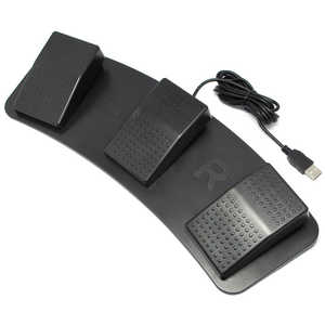 ルートアール USBフットペダルスイッチ 3ペダル 静音仕様 ブラック RI-FP3BK REV3.0 ルートアール USBフットペダルスイッチ 3ペダル 静音仕様 ブラック RI-FP3BK REV3.0