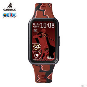GARRACK �����s�[�X �X�}�[�g�E�H�b�` �V�����N�X���f�� �mSmart Watch ONEPIECE Shanks model�n 1�N�ۏ� ���b�h HUC-OP-BD11-S
