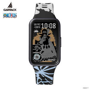 GARRACK �����s�[�X �X�}�[�g�E�H�b�` �e�B�[�`���f�� �mSmart Watch ONEPIECE Teach model�n 1�N�ۏ� �u���b�N HUC-OP-BD11-T