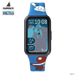 GARRACK �����s�[�X �X�}�[�g�E�H�b�` �o�M�[���f�� �mSmart Watch ONEPIECE Buggy model�n 1�N�ۏ� �u���[ HUC-OP-BD11-B