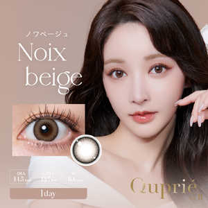 ティーガーデン (度あり/-0.75) キュプリエワンデー ノワベージュ (BC8.6/DIA14.5) 10枚入 カラコン 
