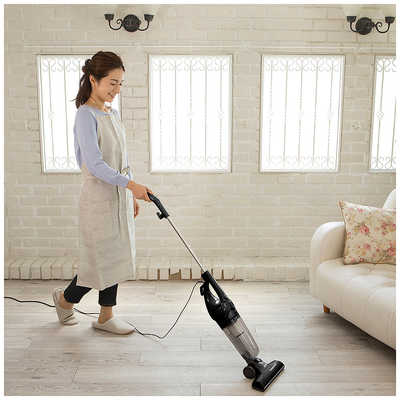 ORIGINALBASIC スティッククリーナー サイクロン式 コード式 ブラック