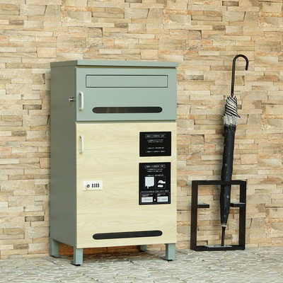 MOJYU 宅配ボックス付ポスト(Sara(サーラ)) ブルーグレー