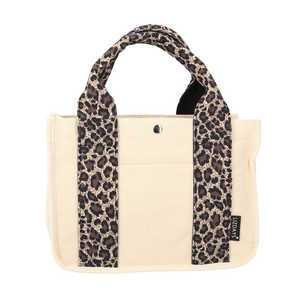 STYLEON LIZDAYS トートバッグ ナチュラル/ブラウンレオパード LZ74602 STYLEON LIZDAYS トートバッグ ナチュラル/ブラウンレオパード LZ74602