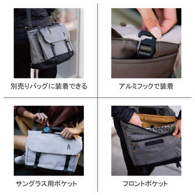 BOUNDARYSUPPLY RENNEN SHOULDER BAG X-PAC アーバングレー
