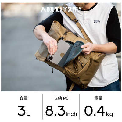 バッグ C BOUNDARYSUPPLY AUX COMPARTMENT X-pac ジェットブラック TEAXC240501