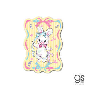 ゼネラルステッカー ダイカットビニールミニステッカー SWIMMER リボンバニー SWM-069