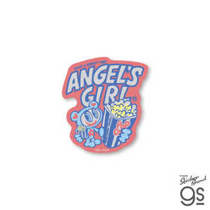 ゼネラルステッカー ダイカットミニステッカー エンジェルブルー ANGELS GIRL NAR-005