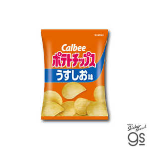 ゼネラルステッカー ダイカットビニールステッカー Calbee ポテトチップス うすしお味 CAL-005 ゼネラルステッカー ダイカットビニールステッカー Calbee ポテトチップス うすしお味 CAL-005