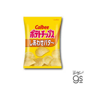 ゼネラルステッカー ダイカットビニールステッカー Calbee ポテトチップス しあわせバタ? CAL-008 ゼネラルステッカー ダイカットビニールステッカー Calbee ポテトチップス しあわせバタ? CAL-008