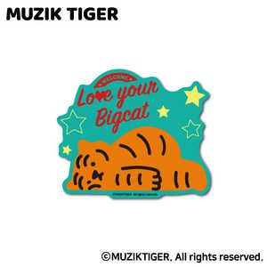 ゼネラルステッカー ダイカットミニステッカー MUZIK TIGER Love your Bigcat MUZ-023 ゼネラルステッカー ダイカットミニステッカー MUZIK TIGER Love your Bigcat MUZ-023