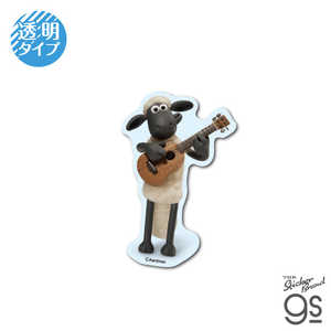 ゼネラルステッカー 透明ミニステッカー ひつじのショーン ギター SHAUN-16