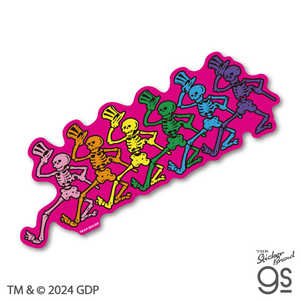 ゼネラルステッカー GRATEFUL DEAD ビッグサイズステッカー DANCING SKELETONS DANCING SKELETONS GFD023