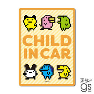 ゼネラルステッカー 車用ステッカー たまごっち CHILD IN CAR TMGC035