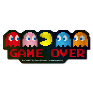 ゼネラルステッカー ホログラムステッカー PAC-MAN GAME OVER ドット GAME OVER ドット PAC017