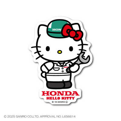 ゼネラルステッカー HONDA×ハローキティ ダイカットステッカー 作業着