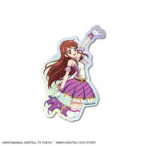 ゼネラルステッカー ダイカット ホログラムステッカー アイカツ！ 紫吹蘭 AIK-003