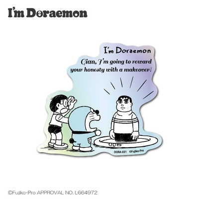 ゼネラルステッカー ホログラムステッカー Im Doraemon きれいな