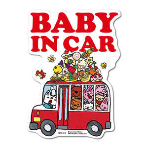 �[�l�����X�e�b�J�[ �m���^�� �r�b�O�T�C�Y�X�e�b�J�[ BABY IN CAR NON-014