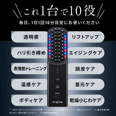 BRIGHTE ブラシ型美顔器 エレキブラシプラス(ELEKI BRUSH＋) BRT
