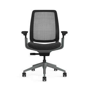 STEELCASE ���꡼��2 ���ե��������� �᡼������Ω������ 69D x 69W x 108H cm(��������͢����) ��̳�ػ� ������ �ƥ��������� 436AIR5J08Black