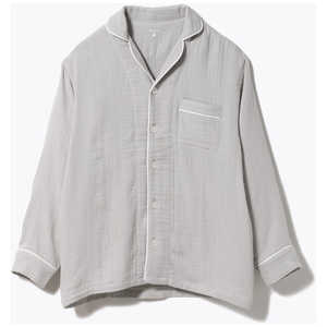TENTIAL Pajamas(パジャマ)Gauze Shirt/長袖-23FW(Sサイズ) BAKUNE(バクネ) ライトグレー 