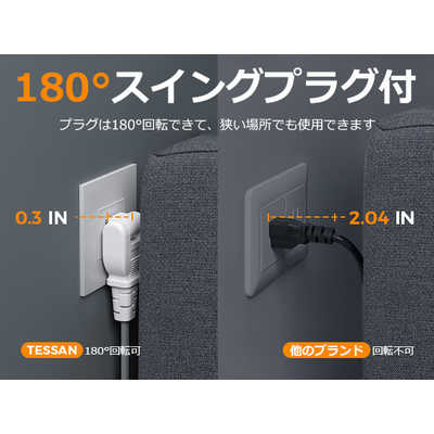 ななさ出品。送料込み分 Jenix（ジェニックス） 雷ガード付 スイッチ付タップ 3