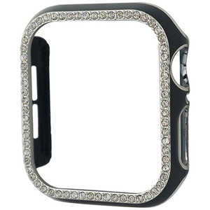 GAACAL Apple Watch Series 7-8 41mm スワロフスキーフレーム ブラックシルバー W00065BKS5 GAACAL Apple Watch Series 7-8 41mm スワロフスキーフレーム ブラックシルバー W00065BKS5