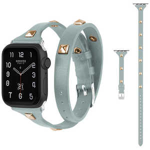 GAACAL Apple Watch Series 1/2/3/4/5/6/7/8/SE1/SE2 38/40/41mm PUレザーバンド GAACAL(ガーカル) ブルー W00024BA
