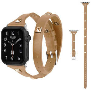 GAACAL Apple Watch Series 1/2/3/4/5/6/7/8/SE1/SE2/Ultra 42/44/45/49mm PUレザーバンド GAACAL(ガーカル) ブラウン W00024BRB